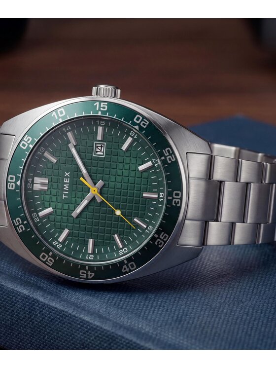 Timex Timex Zegarek TW2Y89000 Srebrny