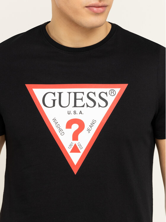 Guess Guess T-Shirt M01I71 I3Z00 Μαύρο Slim Fit