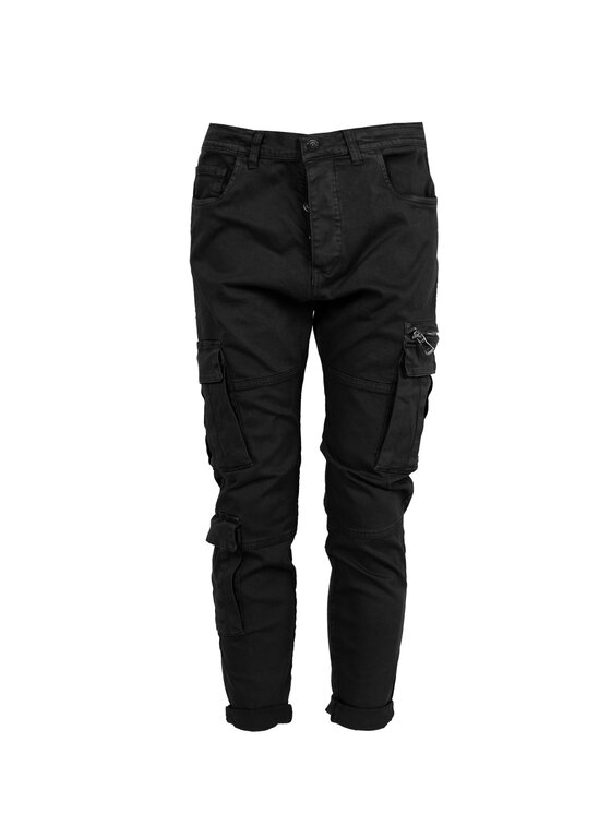 Xagon Xagon Spodnie materiałowe P24032CR4034 Czarny Slim Fit
