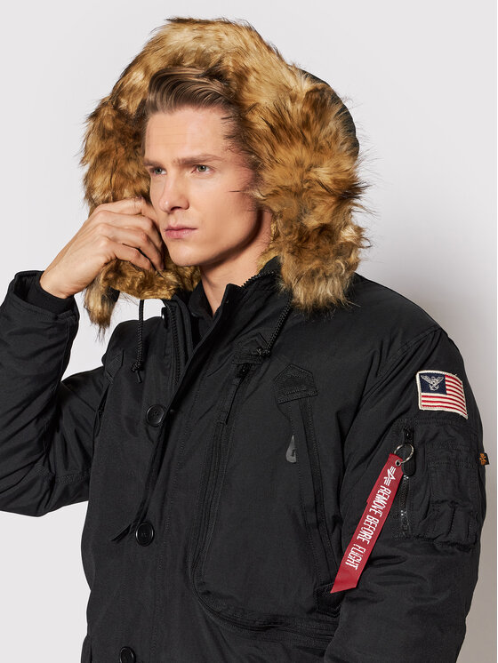 Alpha Industries Alpha Industries Žieminė striukė 123144 Juoda Regular Fit