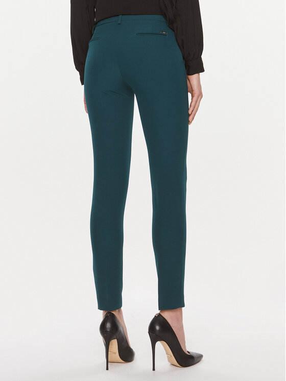 Liu Jo Liu Jo Hlače iz tkanine MF3229 T7896 Zelena Regular Fit