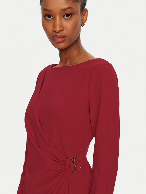 DKNY DKNY Koktel haljina DD4H1242 Crvena Slim Fit