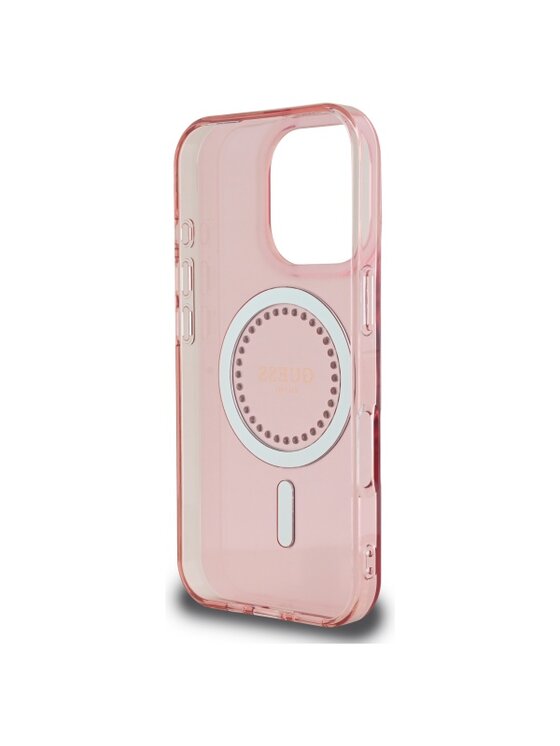 Guess Guess Etui na telefon Apple iPhone 16 Pro Różowy