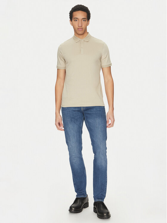 Calvin Klein Calvin Klein Тениска с яка и копчета K10K114135 Сив Regular Fit