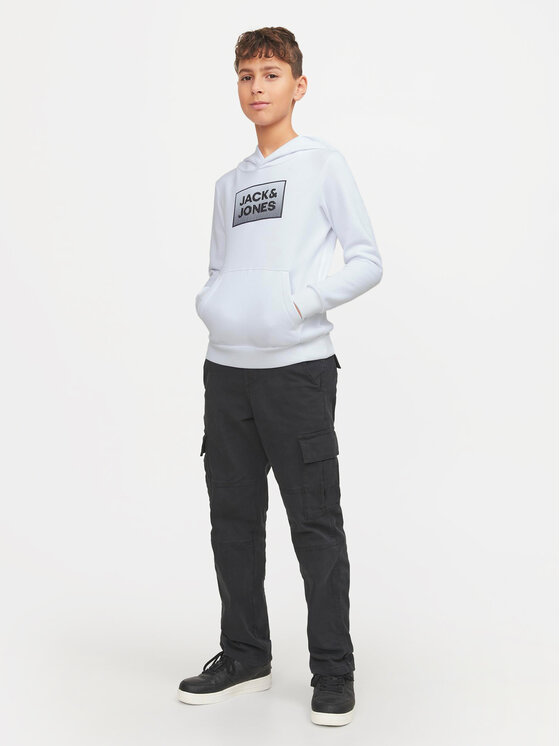 Jack&Jones Junior Jack&Jones Junior Majica dugih rukava Steel 12249653 Bijela Regular Fit