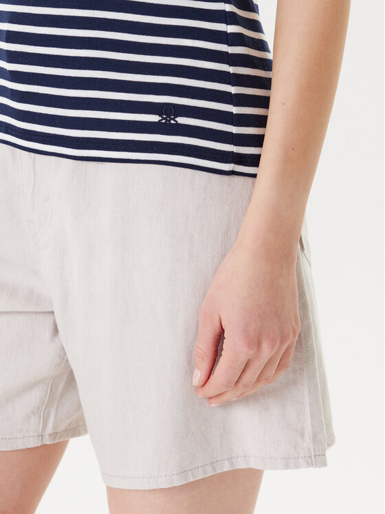 United Colors Of Benetton United Colors Of Benetton Top 30YSDH010 Czarny Regular Fit