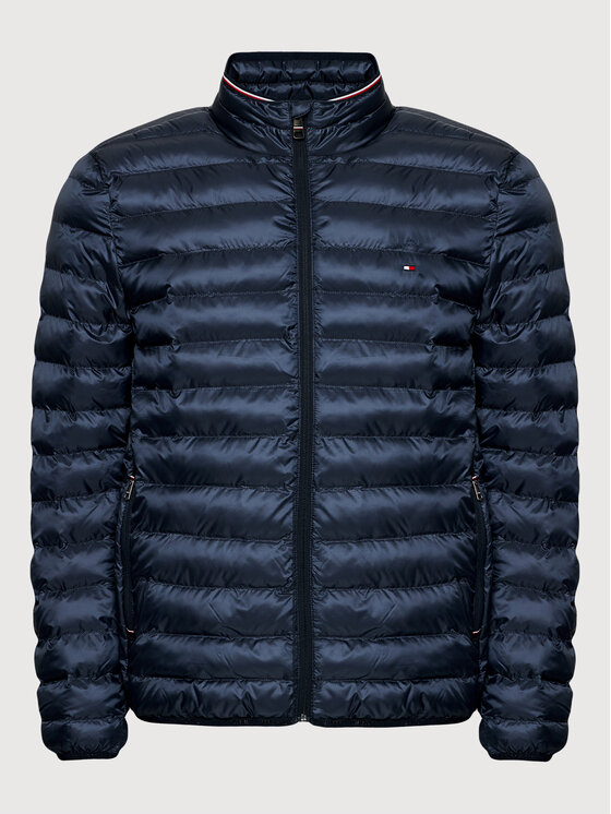 Tommy Hilfiger Tommy Hilfiger Bunda pro přechodné období Core Circular MW0MW18763 Tmavomodrá Regular Fit