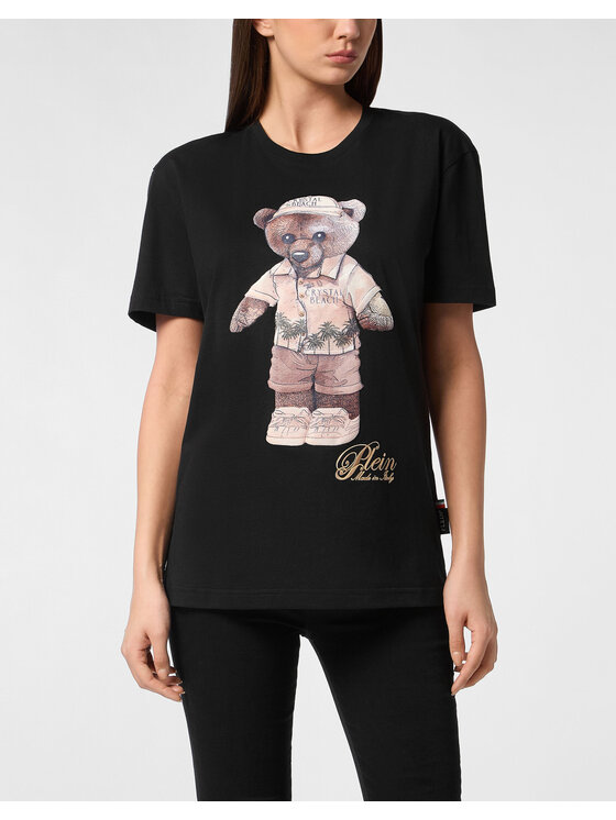 PHILIPP PLEIN PHILIPP PLEIN T-Shirt 27407 Czarny Over Fit