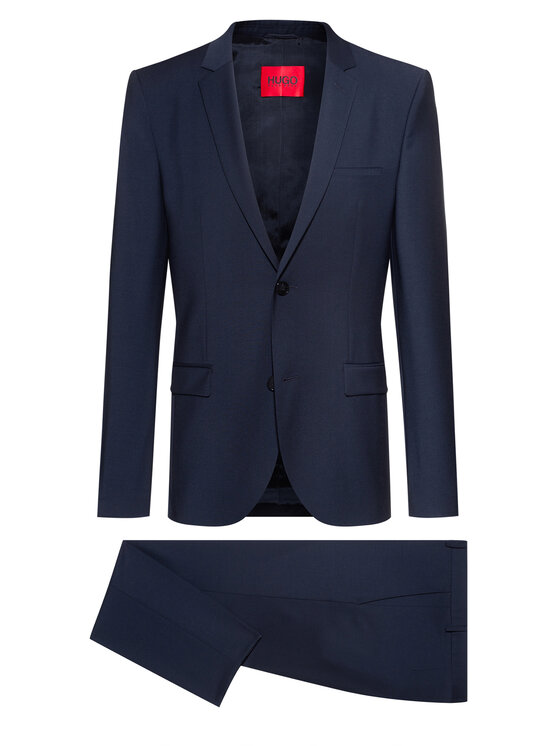 HUGO Hugo Kostiumas 50450994 Mėlyna Extra Slim Fit