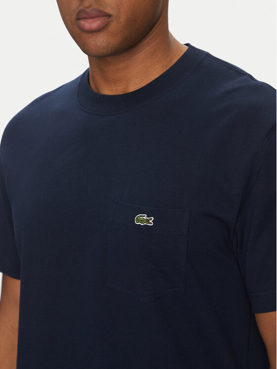 Lacoste Lacoste Marškinėliai TH2827 Tamsiai mėlyna Regular Fit
