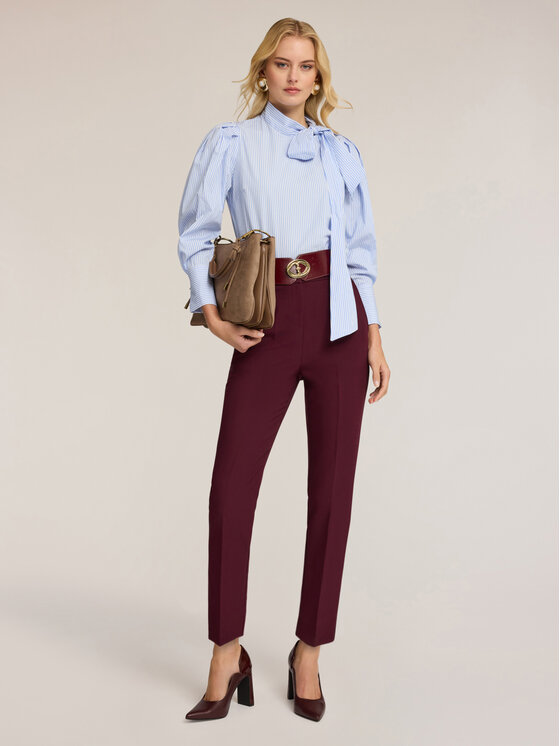 Motivi Motivi Pantaloni di tessuto P286Q104417N036 Bordeaux Boy Fit