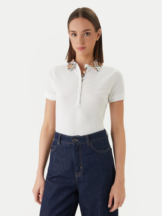 Barbour Barbour Polo marškinėliai Malvern LML0633WH33 Balta Slim Fit
