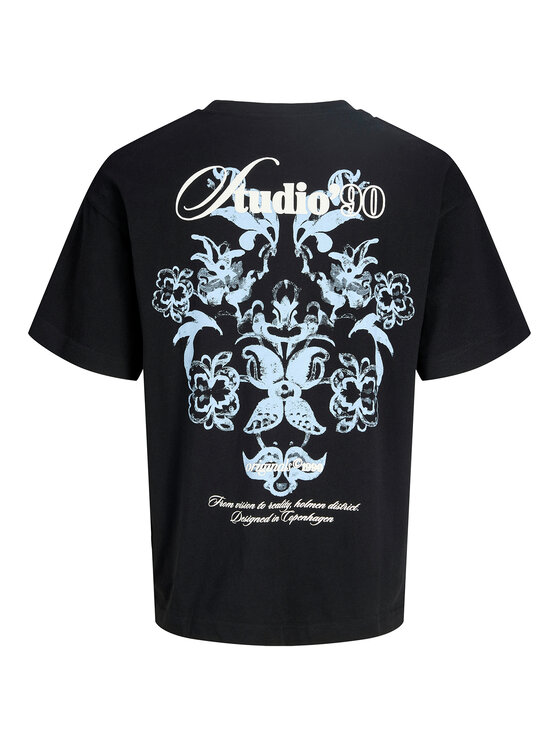 Jack & Jones Jack & Jones Marškinėliai Montauk Back 12290892 Juoda Regular Fit