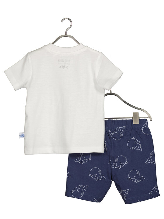Blue Seven Blue Seven Súprava Tričko a šortky 422181 X Tmavomodrá Regular Fit