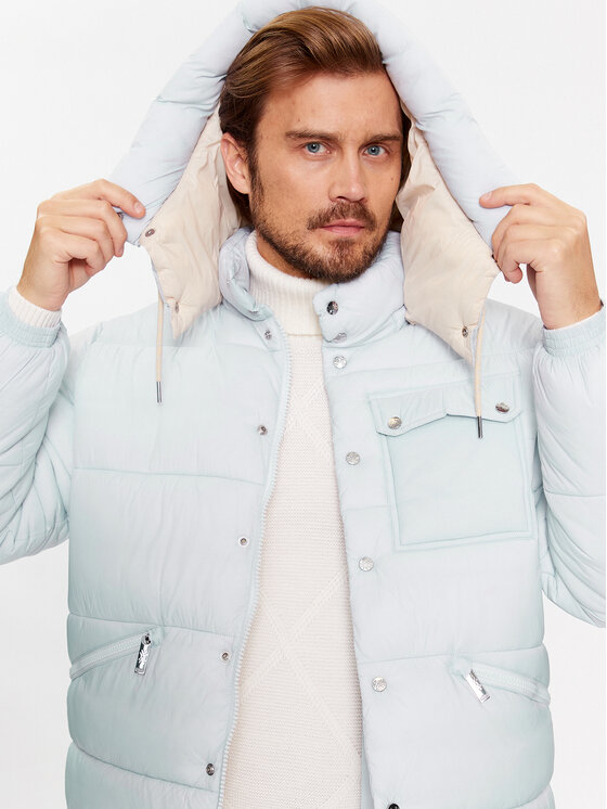 United Colors Of Benetton United Colors Of Benetton Zimska jakna 2NIWUN040 Svijetloplava Regular Fit