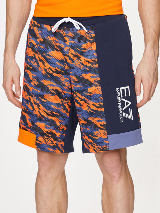 EA7 Emporio Armani EA7 Emporio Armani Sportske kratke hlače 3DPS60 PJEQZ 2605 Narančasta Regular Fit