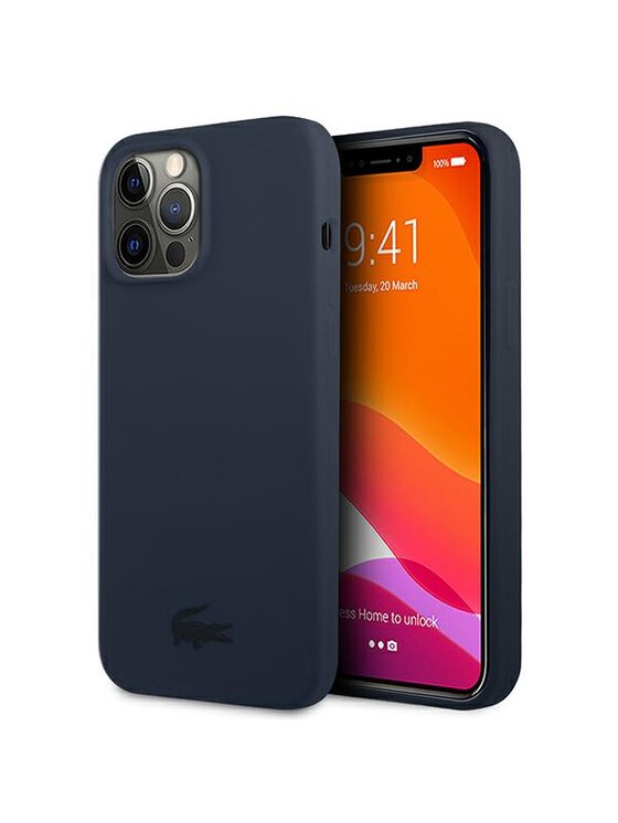 Etui na telefon Lacoste, Grantowe, iPhone 13 Pro Max