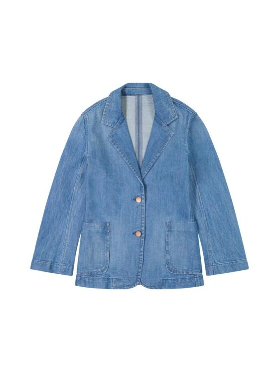 Wrangler Wrangler Marynarka 112362586 BLAZER Niebieski Regular Fit