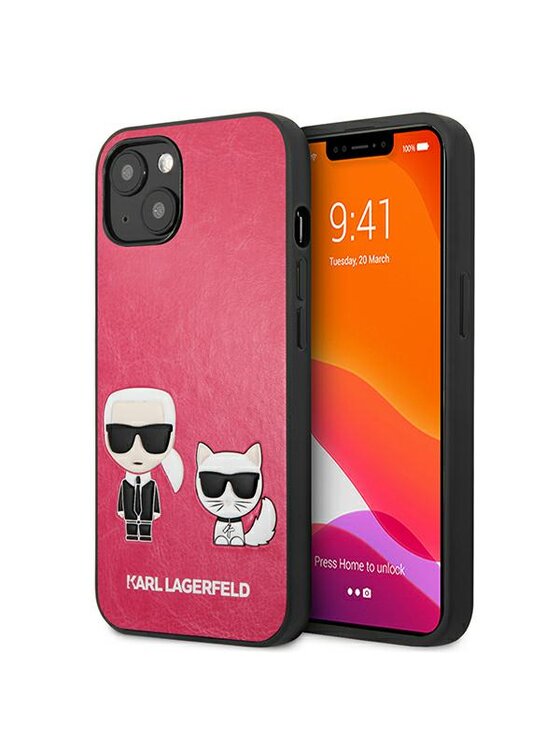 KARL LAGERFELD KARL LAGERFELD Etui na telefon iPhone 13 Mini Fioletowy