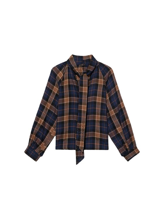 Oltre Oltre Blusa 2056J000827N0Z4 Marrone Baggy Fit