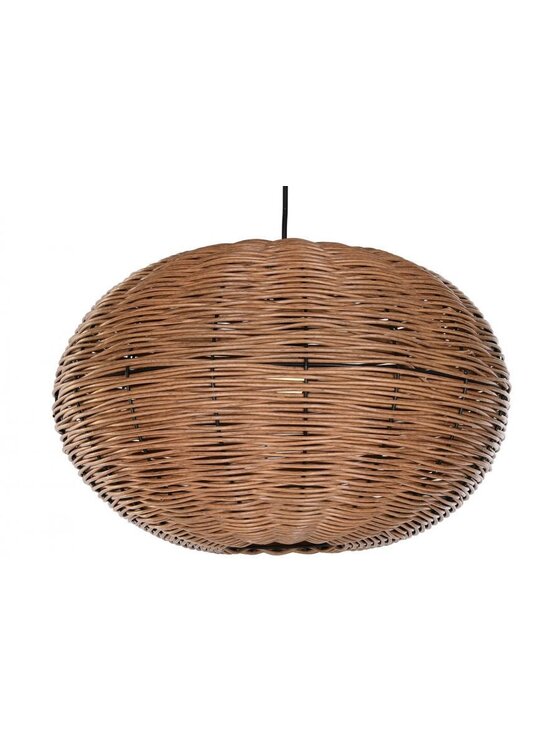 MIAhome MIAhome Lampa wisząca rattanowa Pilko Brązowy