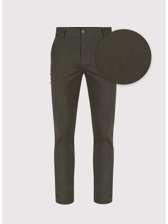 Pako Lorente Úpletové kalhoty P24WB-WX-005 Zelená Classic Fit