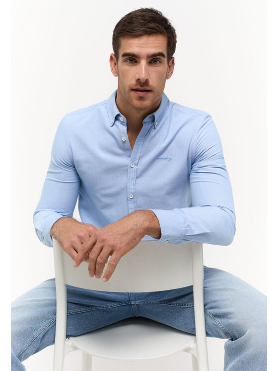 Mustang Mustang Camicia EDINBURG Blu Slim Fit
