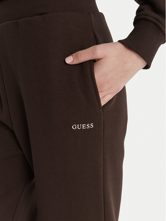 Guess Guess Teplákové nohavice V6RB15 K9V31 Hnedá Regular Fit