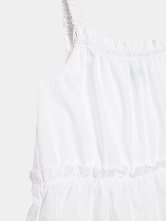 United Colors Of Benetton United Colors Of Benetton Vsakodnevna obleka 4EW7GV00T Bela Regular Fit