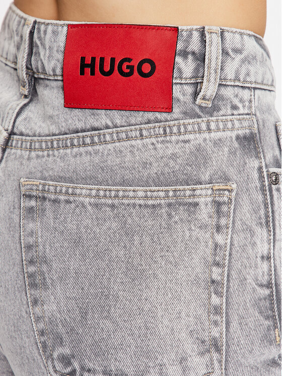 HUGO Hugo Jeans hlače 50485789 Siva Relaxed Fit