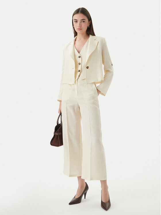Marella Marella Сако Emme by Marella Papiro 2615041042 Кремав Regular Fit