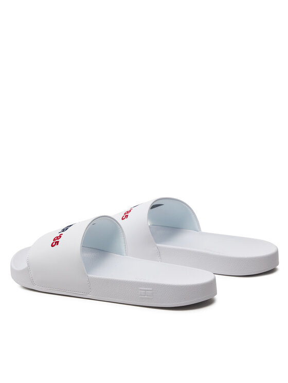 Tommy Hilfiger Tommy Hilfiger Παντόφλες Hilfiger 85 Pool Slide FM0FM05021 Λευκό