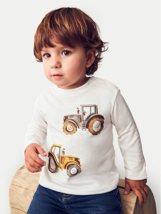 Mayoral Mayoral Bluza 2069 Bela Regular Fit