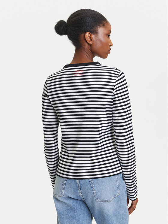 KARL LAGERFELD KARL LAGERFELD Bluză A3W17091 Negru Regular Fit