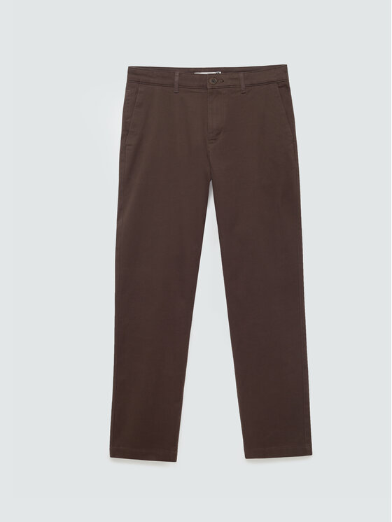 BIG STAR BIG STAR Chinosy TREVORE Brązowy Basic Fit
