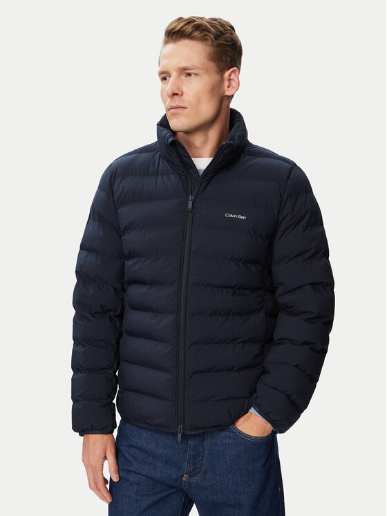 Calvin Klein Geacă Classic LV04LG503G Bleumarin Classic Fit