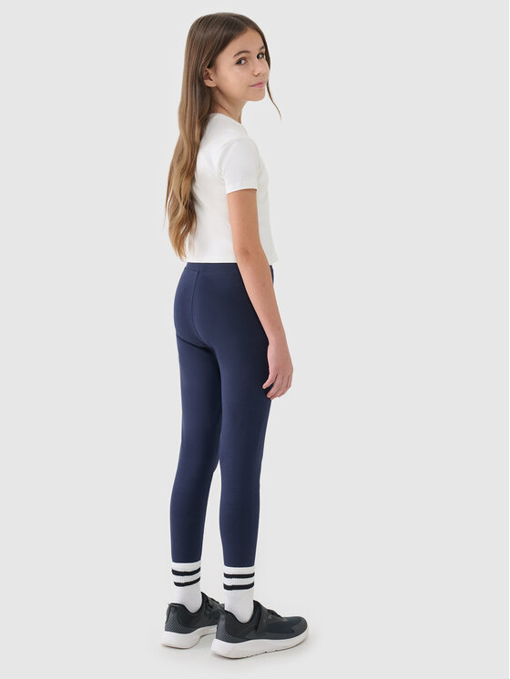 4F 4F Legginsy BASIC+ Granatowy