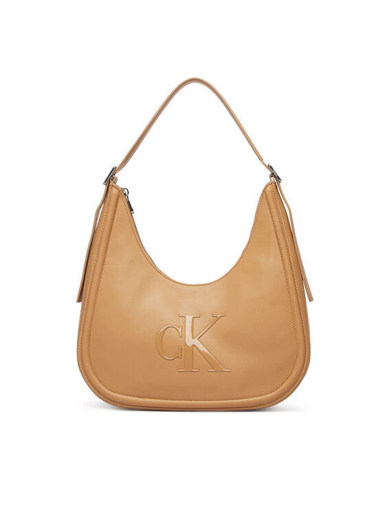 Calvin Klein Calvin Klein Kabelka Bold Ck Crescent LV04F3427G Béžová