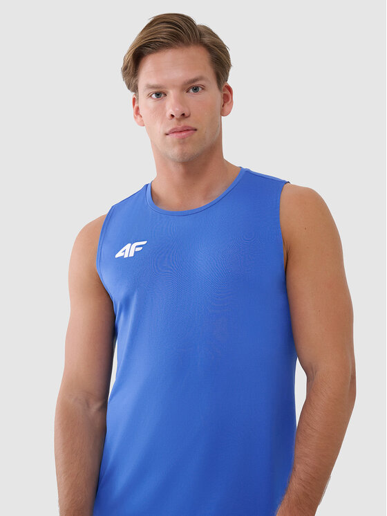 4F 4F Tank top NOS Niebieski Regular Fit