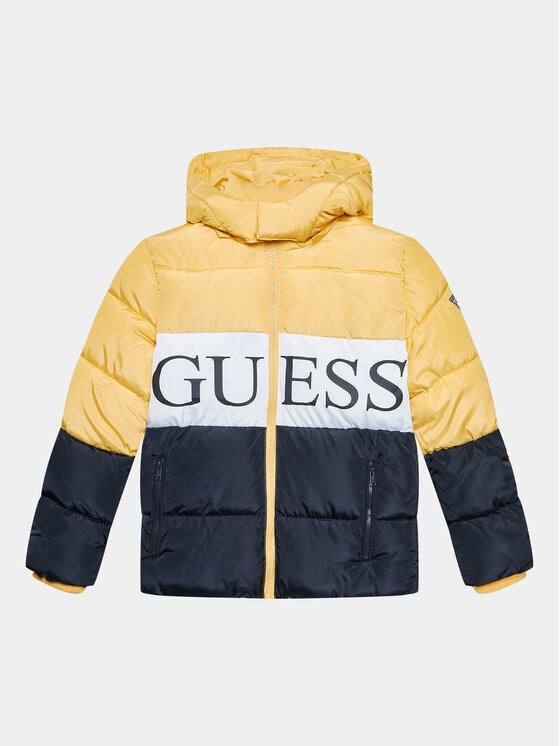 Guess Dūnu jaka L3BL02 WB240 Dzeltens Regular Fit