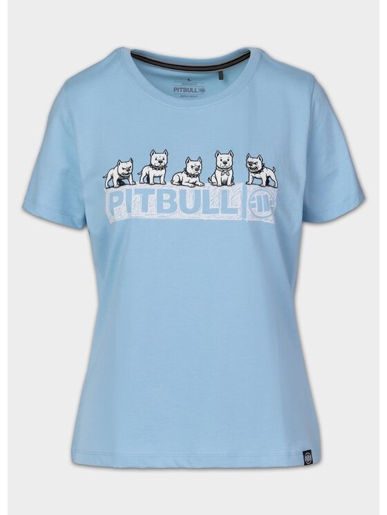 PITBULL PITBULL T-Shirt SOFTBITE Niebieski Regular Fit