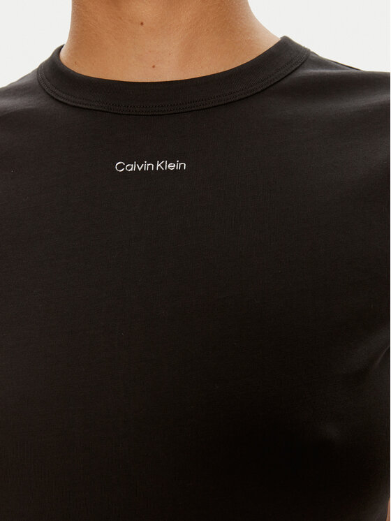 Calvin Klein Calvin Klein Tričko Nano Logo K20K207212 Čierna Slim Fit
