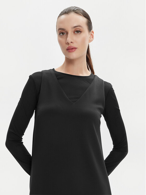 Max Mara Leisure Max Mara Leisure Σετ μπλουζάκι και φόρεμα Chopin 2416631017 Μαύρο Regular Fit