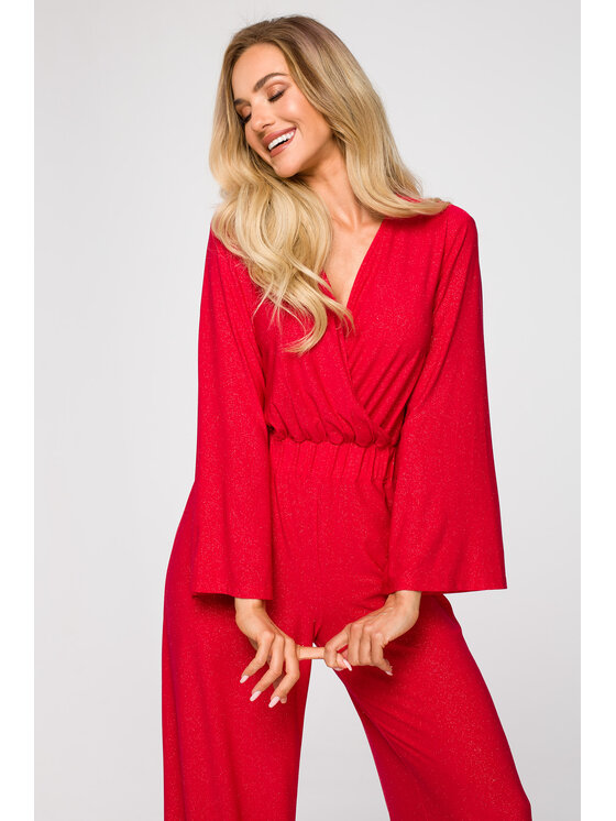 Made of Emotion Made of Emotion Jumpsuit M720 Rosso Premium Fit
