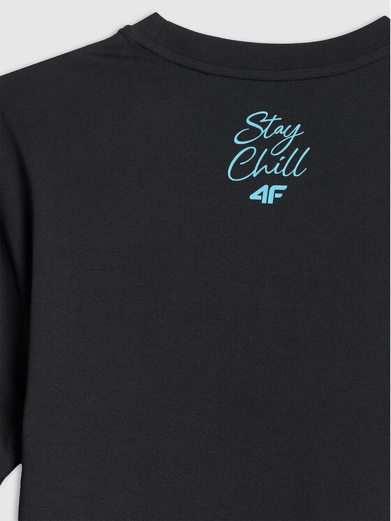 4F 4F T-Shirt 4FRSS26TTSHM4305-20S Czarny Regular Fit