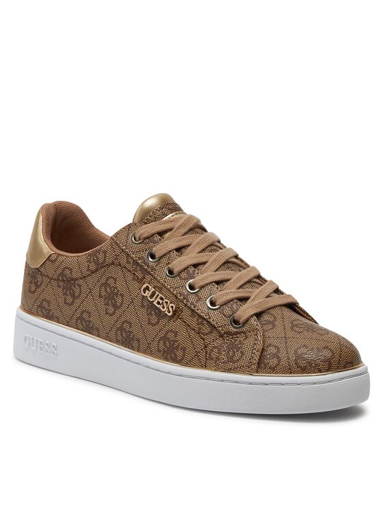 Guess Guess Sneakersy Beckie FL7BKI FAL12 Hnedá