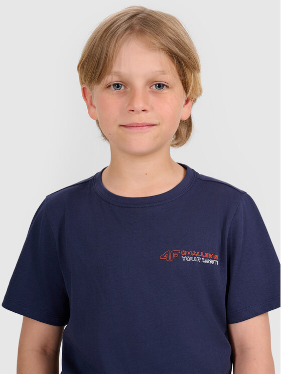 4F 4F T-Shirt URBAN COMMUTER Granatowy Regular Fit