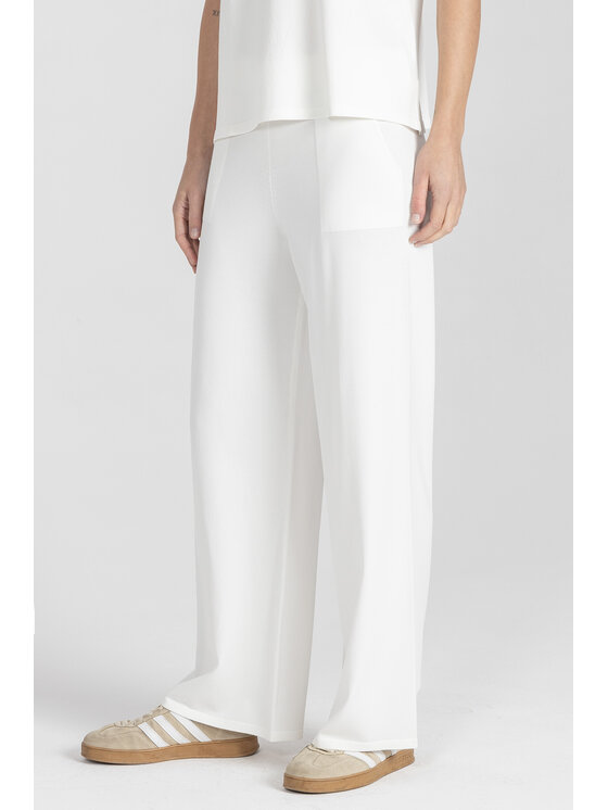 Deni Cler Milano Deni Cler Milano Spodnie dresowe T-DC-504D-F2-20-10-1 Biały Loose Leg