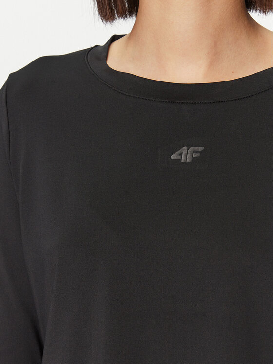 4F 4F Funkčné tričko 4FWAW23TFLOF187 Čierna Regular Fit