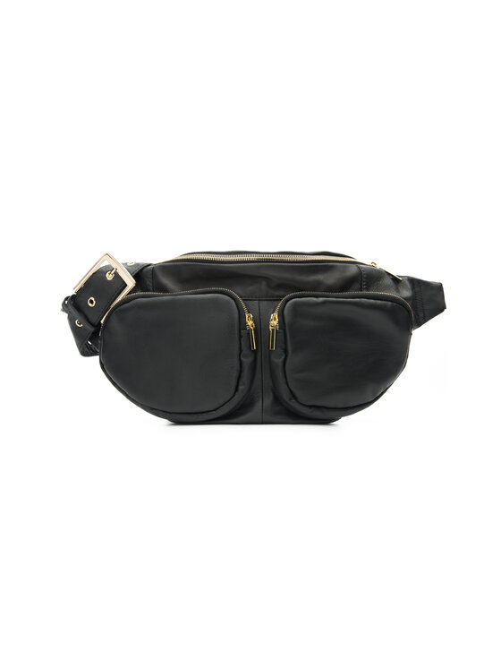 Mimika Mimika Nerka Bumbag N^4 basic ze złotymi dodatkami Czarny